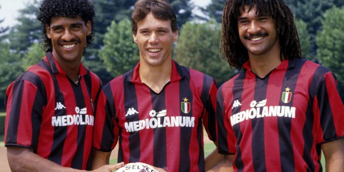 Frank Rijkaard, Marce van Basten ja Ruud Gullit pelasivat yhdessä myös Italiassa.